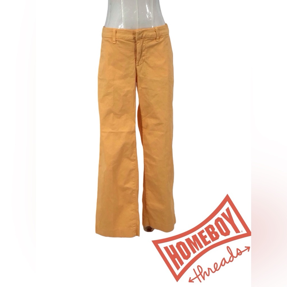 Frank & Eileen Orange Flare Wide Leg Jeans size 4